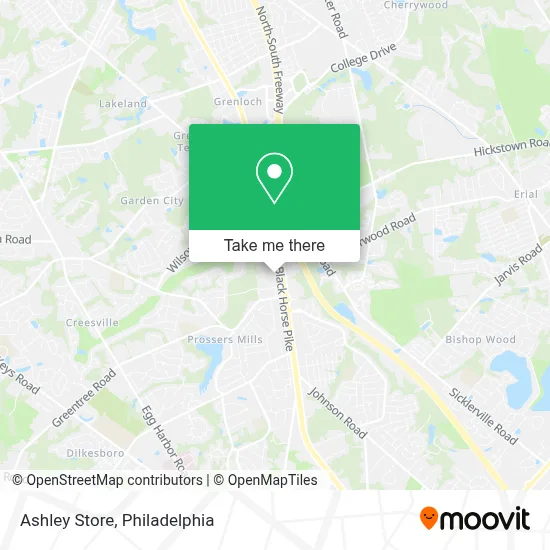 Ashley Store map