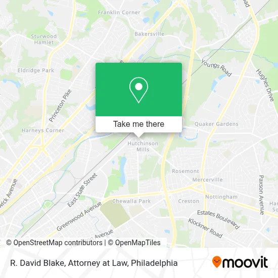 R. David Blake, Attorney at Law map
