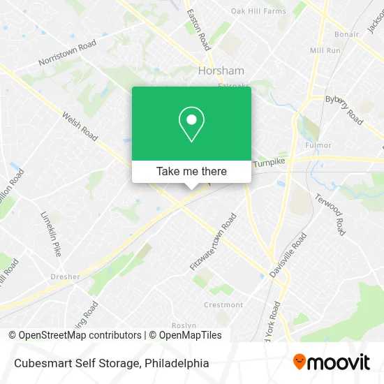 Cubesmart Self Storage map
