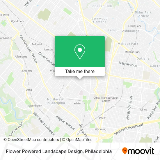 Flower Powered Landscape Design map