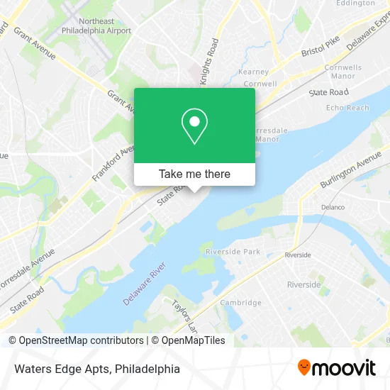 Waters Edge Apts map