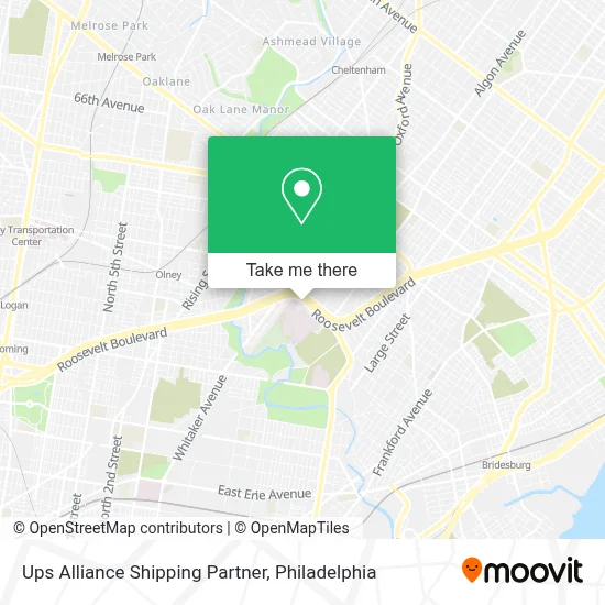 Ups Alliance Shipping Partner map