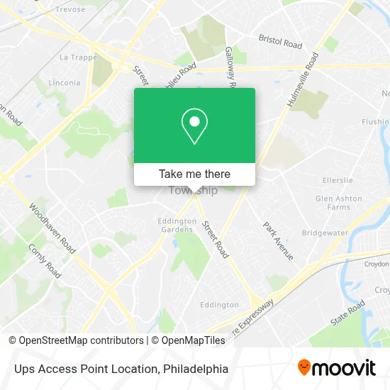 Ups Access Point Location map