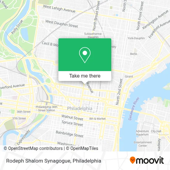 Rodeph Shalom Synagogue map