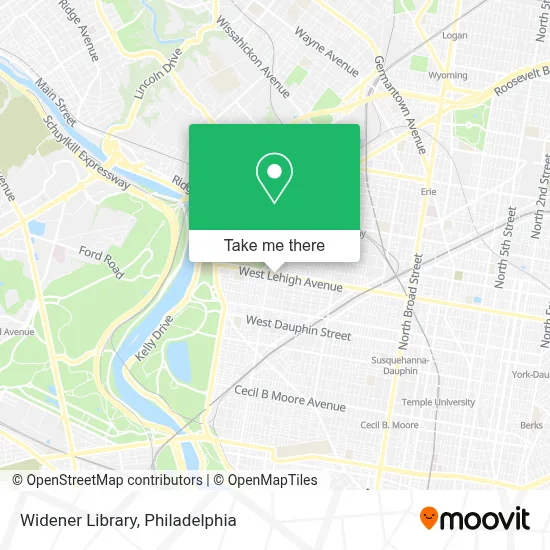 Widener Library map