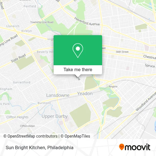 Sun Bright Kitchen map