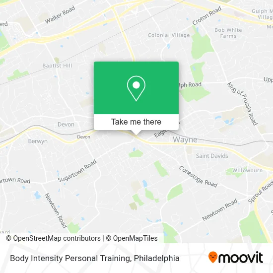 Body Intensity Personal Training map