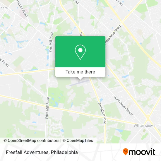 Freefall Adventures map