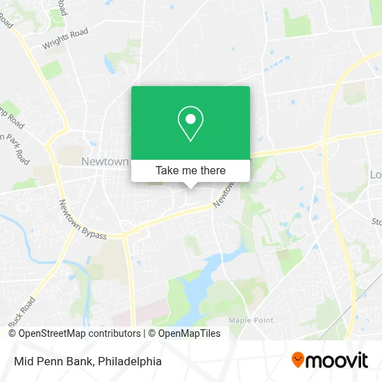 Mid Penn Bank map