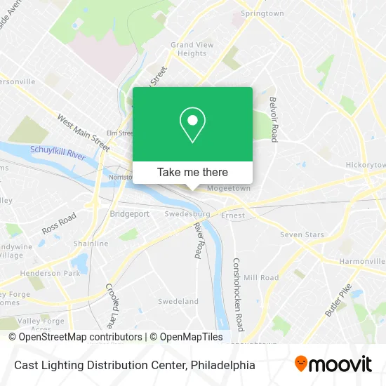 Cast Lighting Distribution Center map