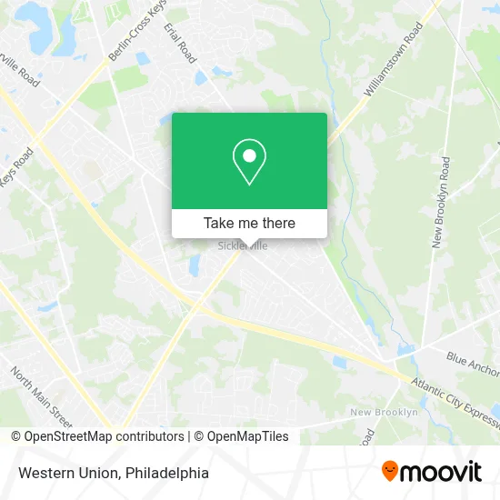 Western Union map