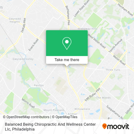 Balanced Being Chiropractic And Wellness Center Llc map