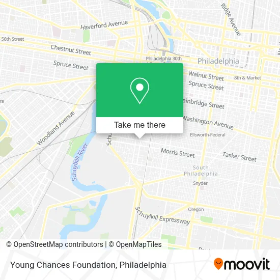Young Chances Foundation map