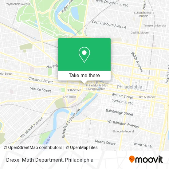 Drexel Math Department map