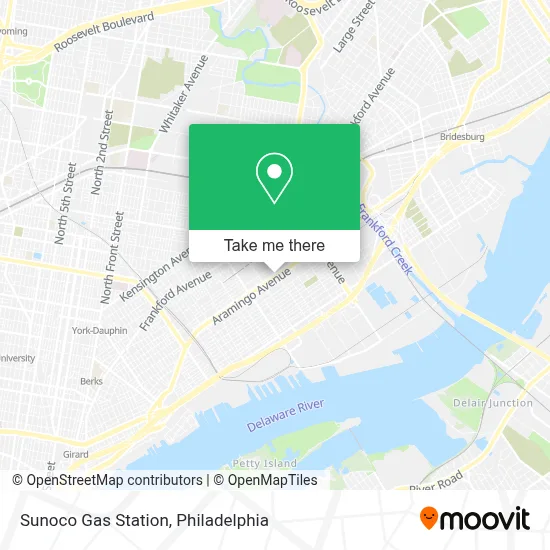 Sunoco Gas Station map