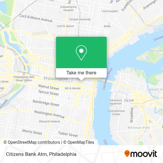 Citizens Bank Atm map