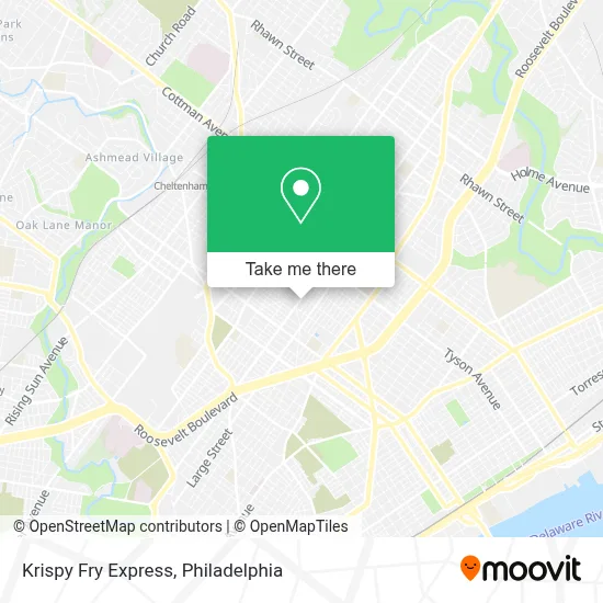 Krispy Fry Express map