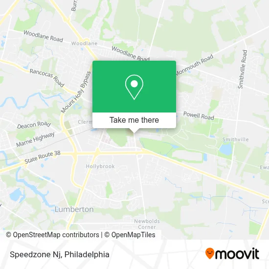 Speedzone Nj map