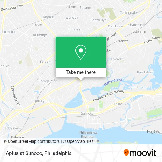 Aplus at Sunoco map