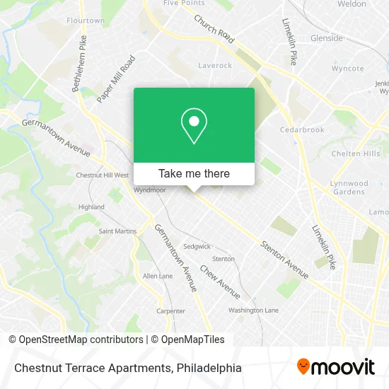 Chestnut Terrace Apartments map