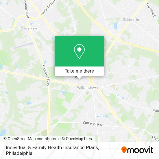 Individual & Family Health Insurance Plans map