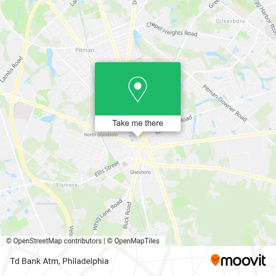 Td Bank Atm map
