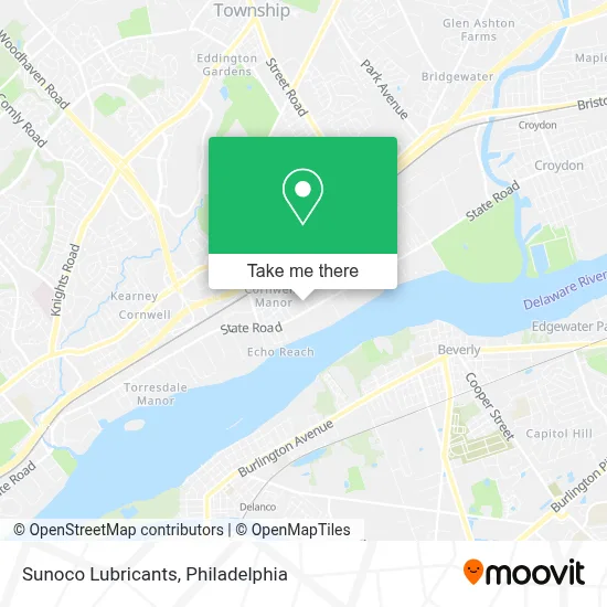 Sunoco Lubricants map