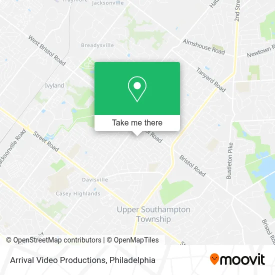 Arrival Video Productions map
