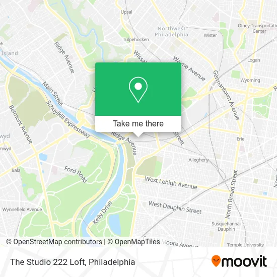 The Studio 222 Loft map