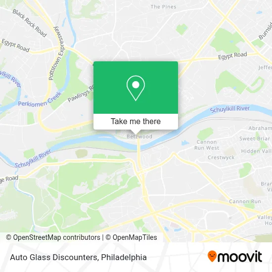 Auto Glass Discounters map