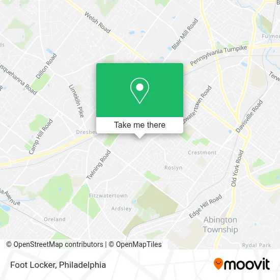 Foot Locker map