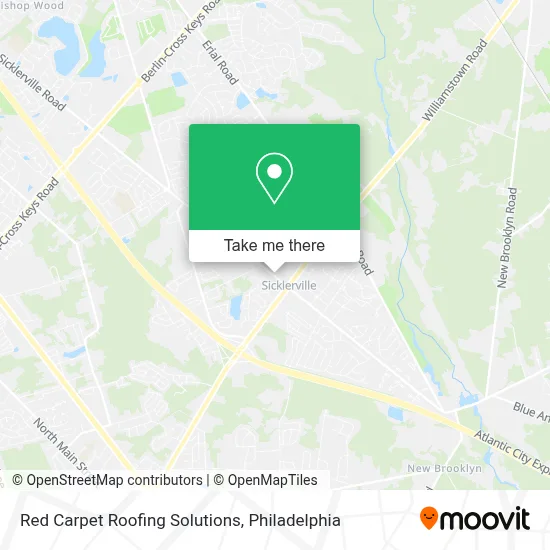 Red Carpet Roofing Solutions map