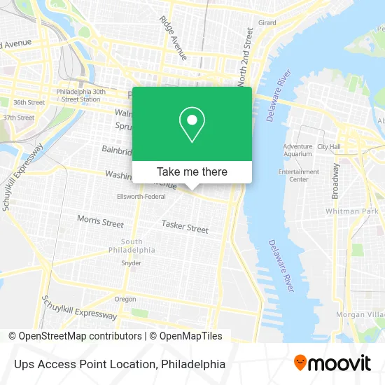 Ups Access Point Location map