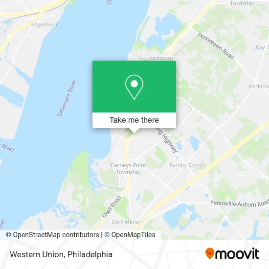 Western Union map