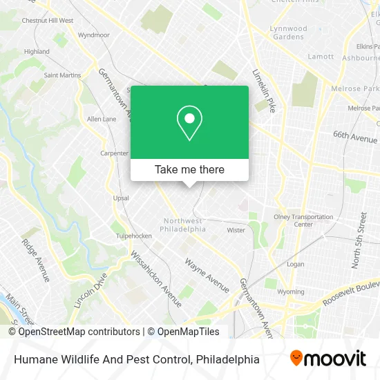 Humane Wildlife And Pest Control map