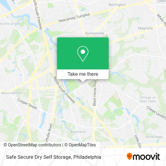 Safe Secure Dry Self Storage map