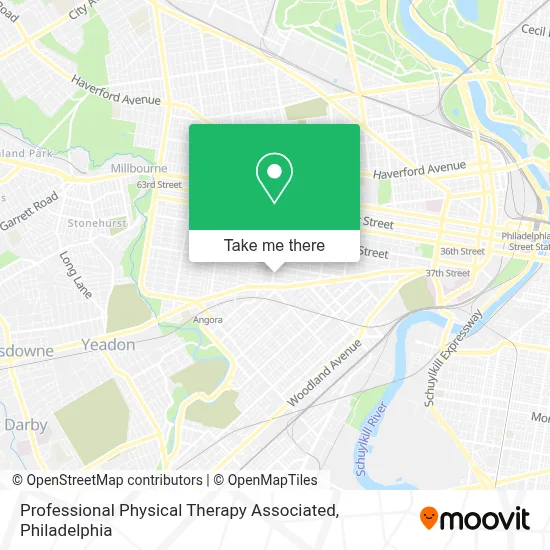 Professional Physical Therapy Associated map