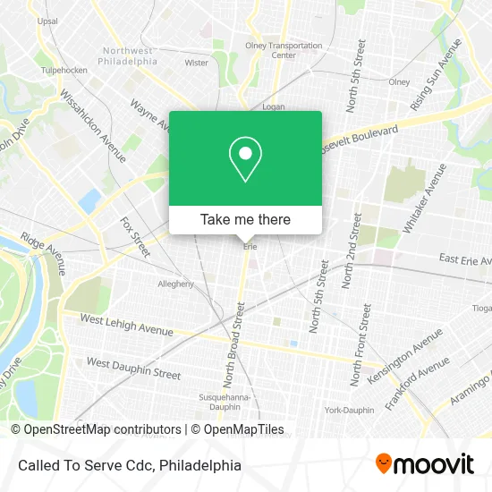 Called To Serve Cdc map