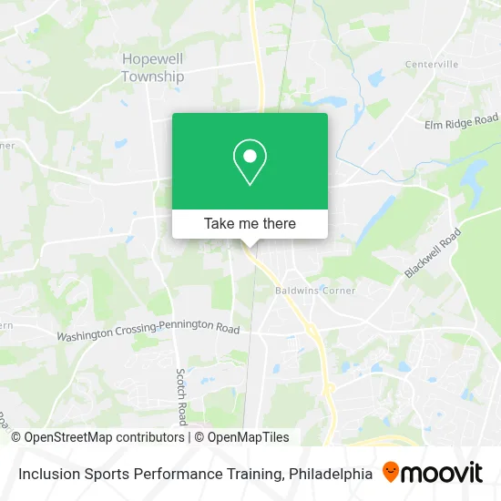 Inclusion Sports Performance Training map