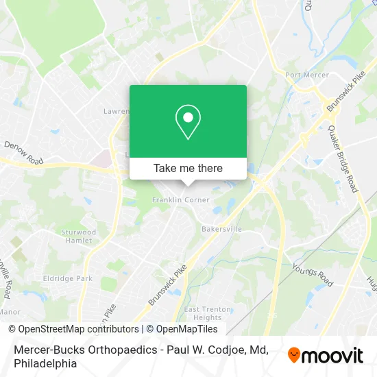 Mercer-Bucks Orthopaedics - Paul W. Codjoe, Md map