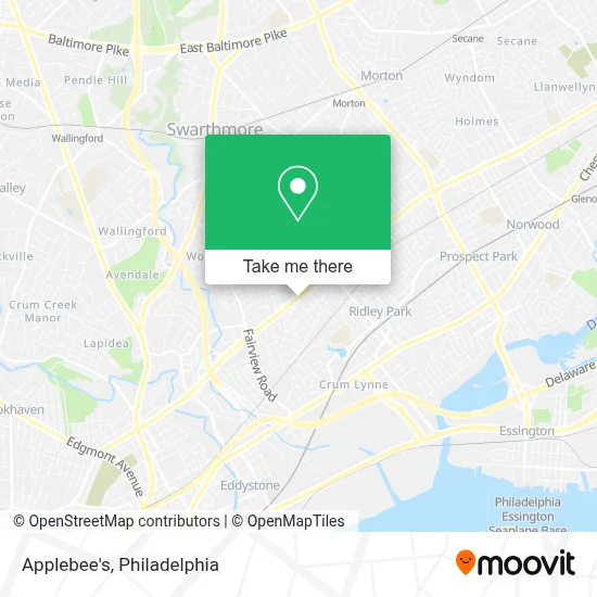 Applebee's map