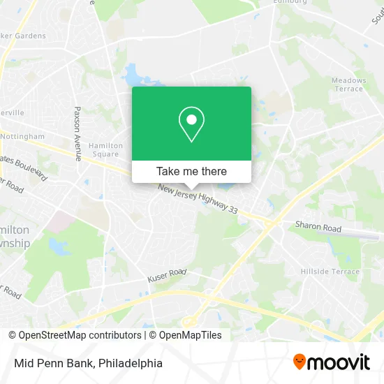 Mid Penn Bank map