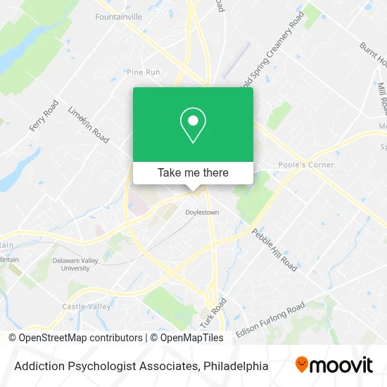 Addiction Psychologist Associates map