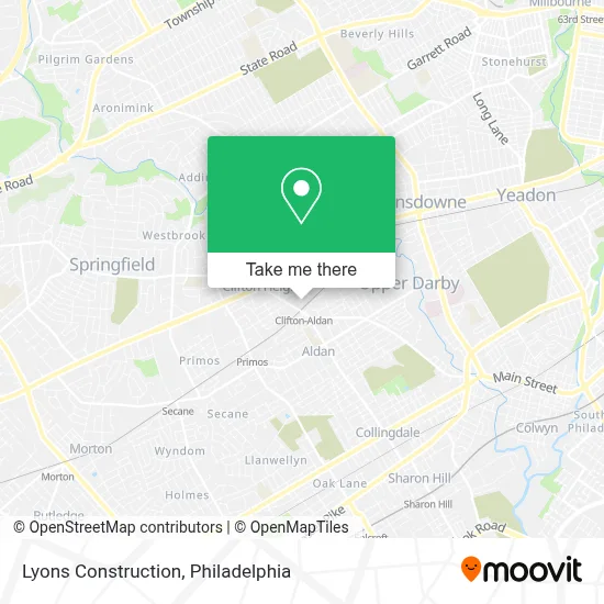Lyons Construction map