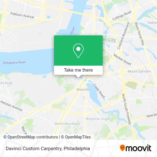 Davinci Custom Carpentry map