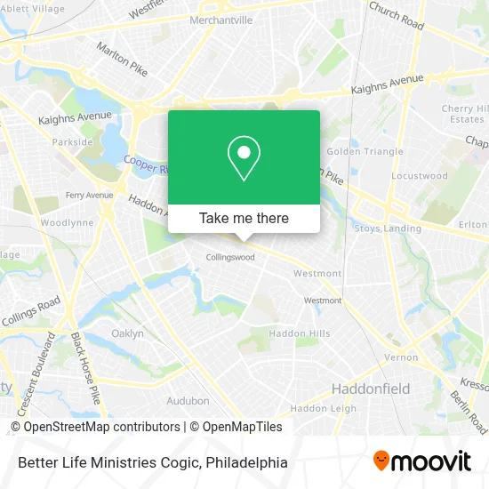 Better Life Ministries Cogic map