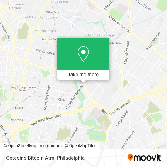 Getcoins Bitcoin Atm map