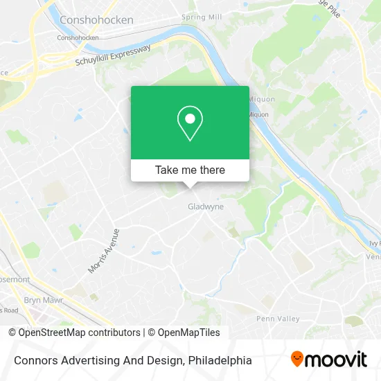 Connors Advertising And Design map