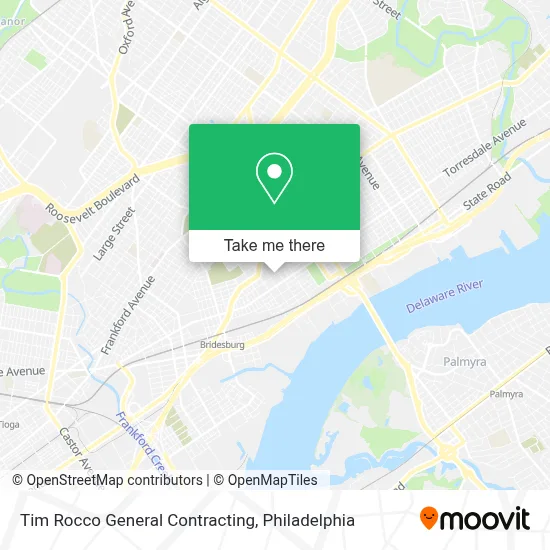 Tim Rocco General Contracting map