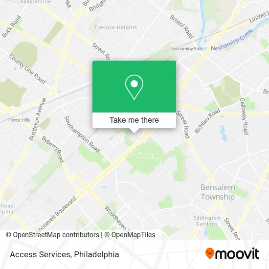 Access Services map